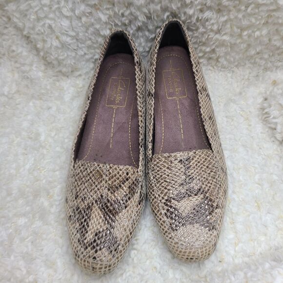 Clarks Active Air Everyday Comfort Snakeskin‎ Loafers size 7 - Picture 2 of 7